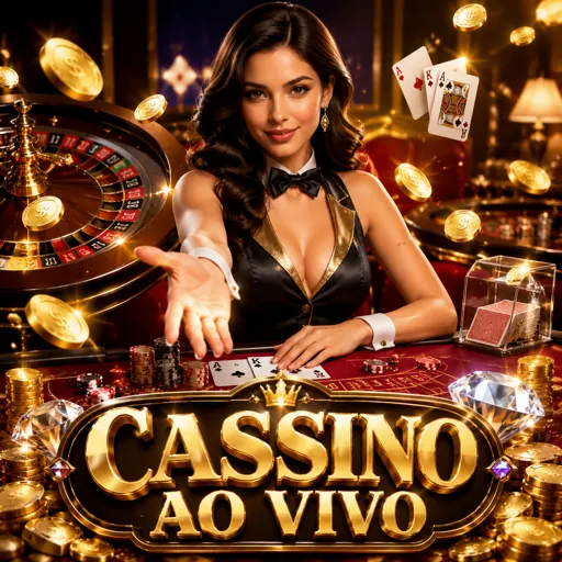 Cassino ao vivo em tela de celular
